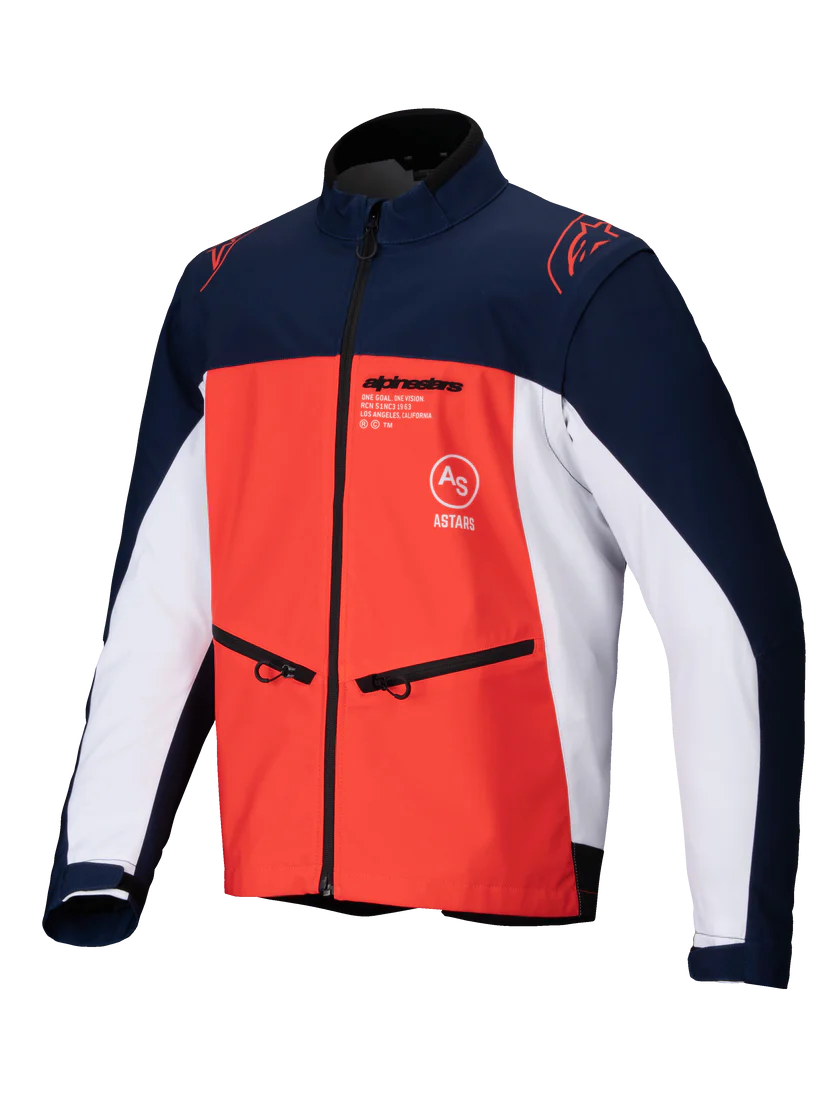 3700225-7162-fr_lite-dura-softshell-jacket_dcd3a641-2d5f-499f-9827-ef0bf0153674 BLUSÃO ALPINESTARS LITE-DURA SOFTSHELL - BLUE/ORANGE/WHITE - Image 1