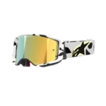 ÓCULOS ALPINESTARS SUPERTECH CORP WHITE/GOLD - LENTE ESPELHADA