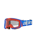 ÓCULOS ALPINESTARS VISION 8 WORDMARK BLUE/ORANGE - LENTE TRANSPARENTE