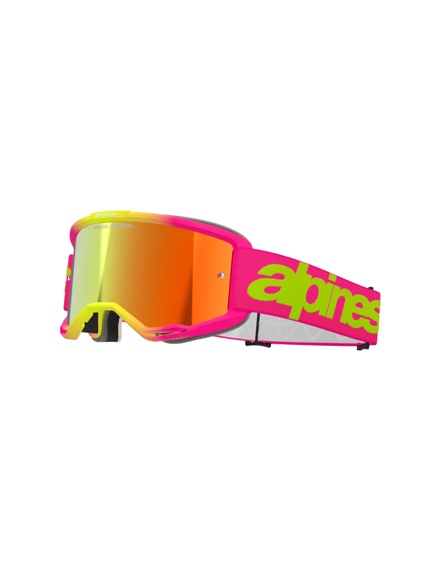 5102425-3085_f-Vision-5-Wordmark-Goggle-Pink-Fluo-Yellow-Mirror-Red_090b7bc9-c8ac-416b-a3eb-48b4a7453735 ÓCULOS ALPINESTARS VISION 5 WORDMARK PINK/YELLOW FLUO - LENTE ESPELHADA - Image 1