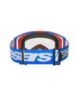 ÓCULOS ALPINESTARS VISION 8 WORDMARK BLUE/ORANGE - LENTE TRANSPARENTE DUPLA - Image 4