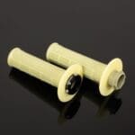 PUNHOS RENTHAL MX R-WORKS LOCK-ON ARAMID TAPERED/HALF WAFFLE - AMARELO