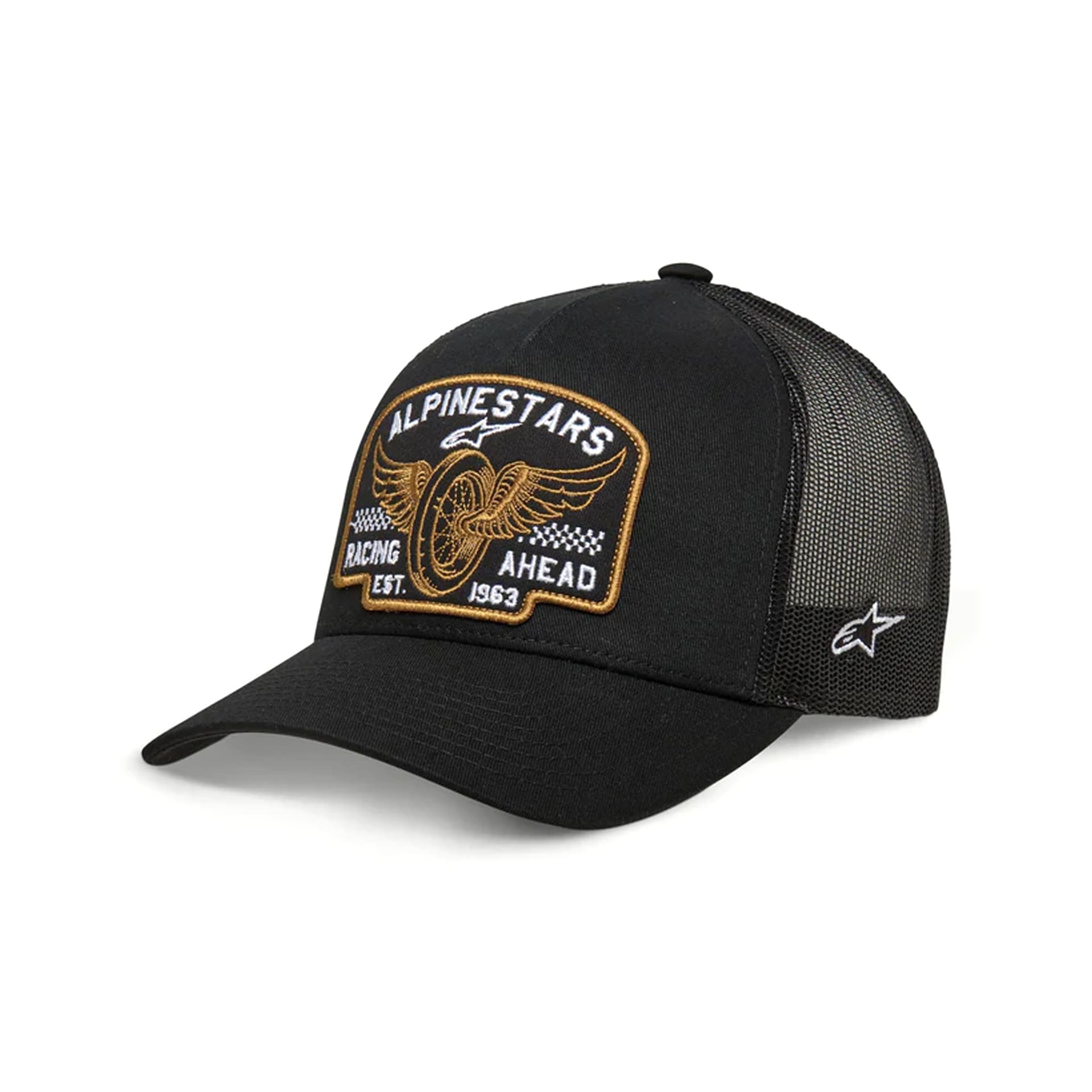 1739460253_de5468ed306256d58aa28496d3d6fc3a BONÉ ALPINESTARS HERITAGE PATCH TRUCKER - BLACK - Image 1