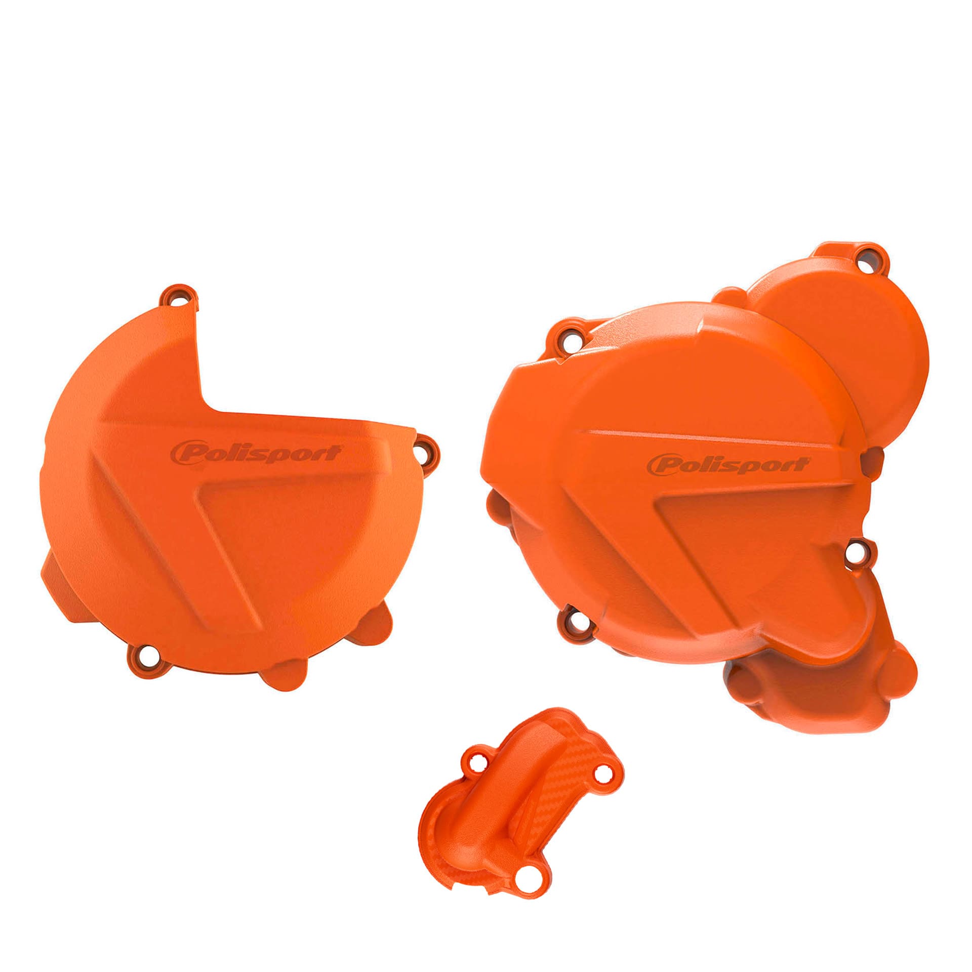 1731407066_78c3770763760173c3241fae00ec82a0 KIT PROTEÇÃO TAMPAS DO MOTOR POLISPORT KTM EXC/XC-W 250/300 17/23 HUSQVARNA TE 250/300 19/23 - ORANGE - Image 1