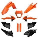 KIT PLÁSTICOS POLISPORT KTM EXC/EXC-F/XC-W/XCF-W 17/19 - BLACK/ORANGE