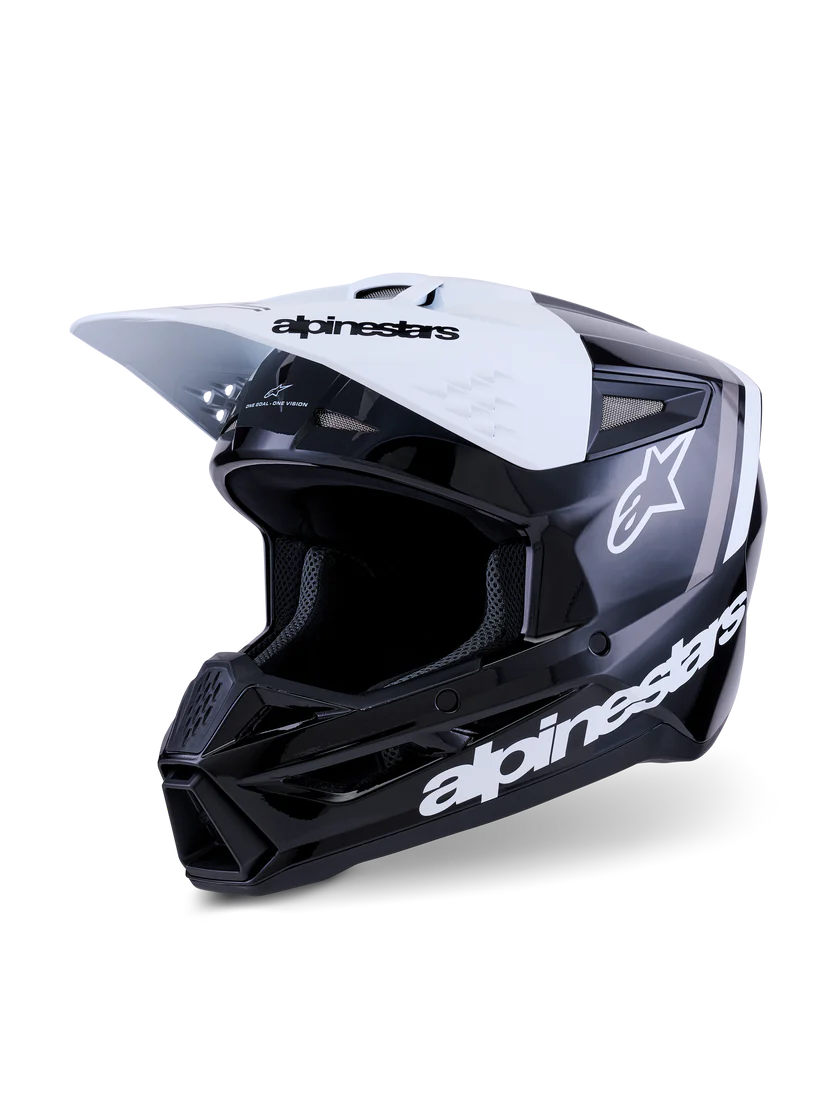 8300726-1546-fr_s-m3-radium-helmet_96b3975b-40c1-4e10-9abc-3abda265f184 ALPINESTARS S-M3 RADIUM - PRETO/WHITE/CINZENTO - Image 1
