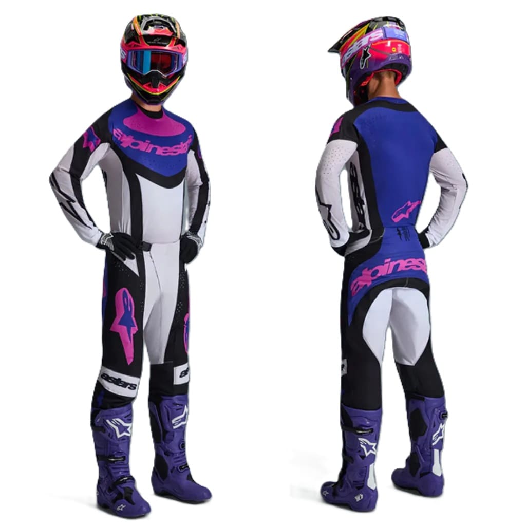 KitCombo-Techstar-Knif-BlkLtGreyPurp-3 FATO ALPINESTARS TECHSTAR KNIF - BLACK/PURPLE - Image 1