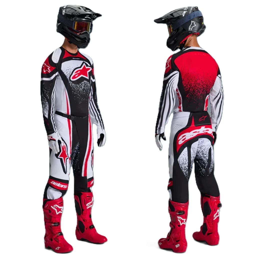 KitCombo-Techstar-Nomur-BlkWhtRed-3 FATO ALPINESTARS TECHSTAR NOMUR - BLACK/WHITE/RED - Image 1
