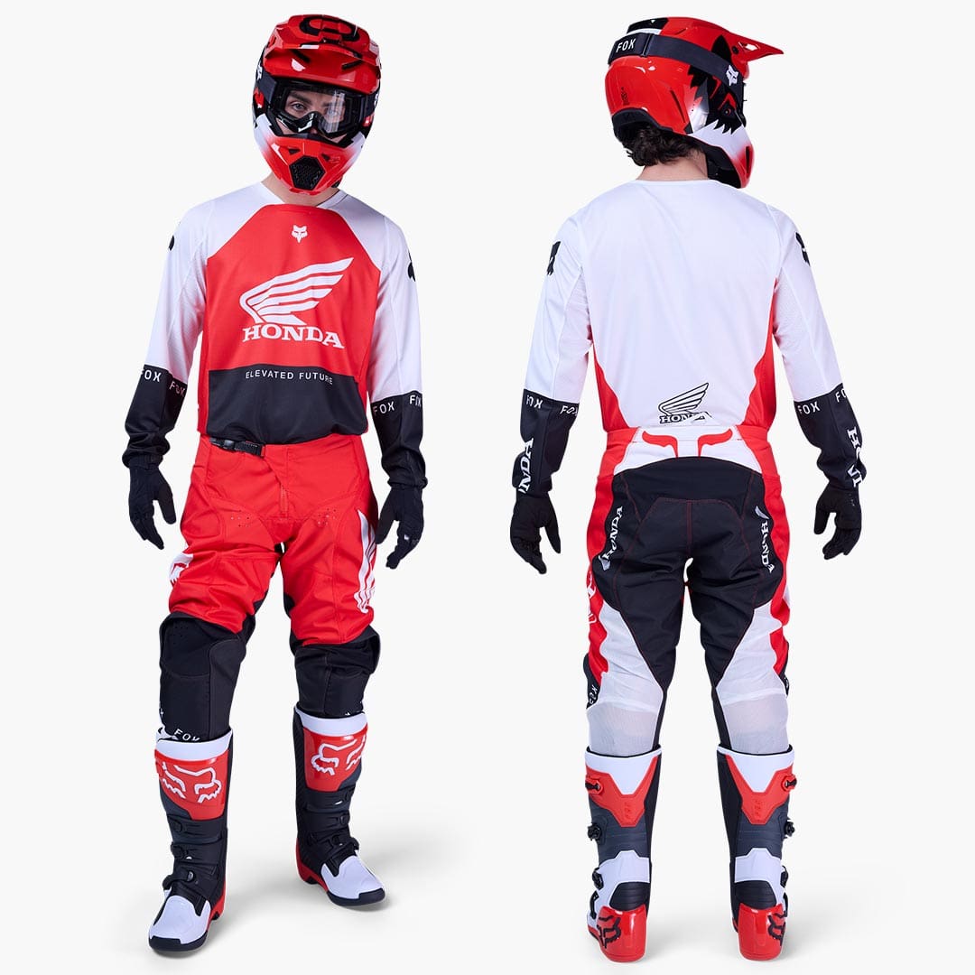 FoxRacing_MX26Gearsets_180Honda_FluorescentRed_PDP1 FATO FOX 180 HONDA - VERMELHO - Image 1