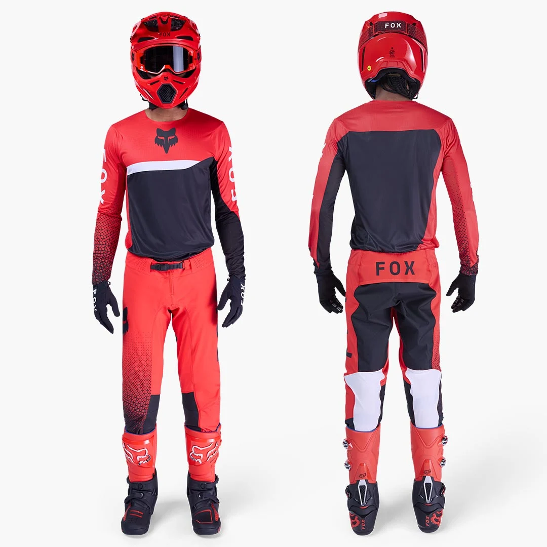FoxRacing_MX26Gearsets_FlexairFracture_FluorescentRed_PDP1 FATO FOX FLEXAIR FRACTURE - VERMELHO - Image 1