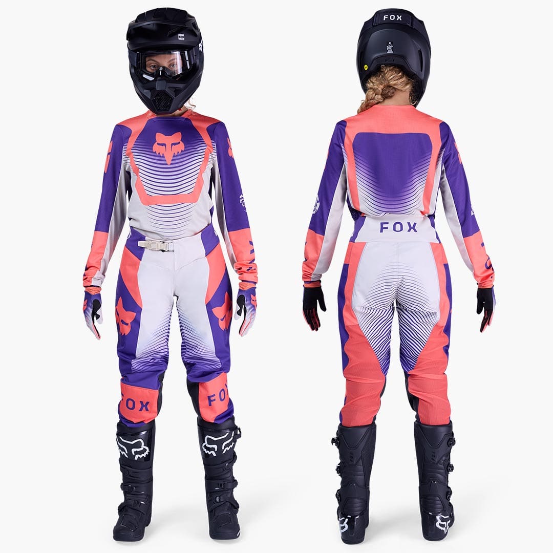 FoxRacing_MX26Gearsets_Womens_180Collect_GrapePurple_PDP1 FATO FOX MULHER 180 COLLECT - LARANJA/ROXO - Image 1