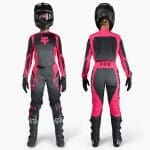 FATO FOX MULHER 180 SHIELD - PRETO/ROSA