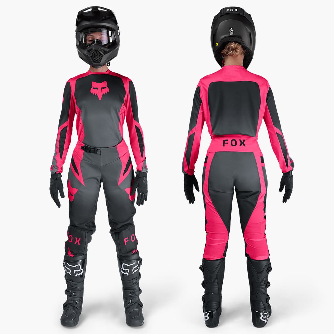 FoxRacing_MX26Gearsets_Womens_180Shield_BlackPink_PDP1 FATO FOX MULHER 180 SHIELD - PRETO/ROSA - Image 1