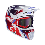 LEATT 8.5 V25 (ÓCULOS 5.5 INCLUÍDOS) - VERMELHO/BRANCO