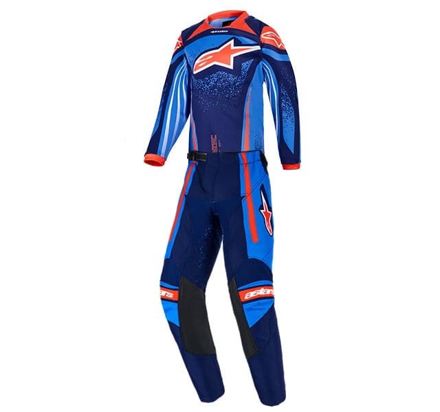 MOTOMX2 FATO ALPINESTARS KIDS RACER NOMUR - AZUL/LARANJA - Image 1