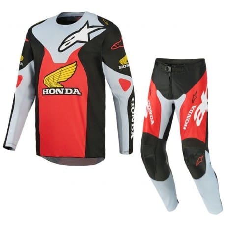 MOTOMX2 FATO ALPINESTARS HONDA RACER VEIL - PRETO/VERMELHO - Image 1