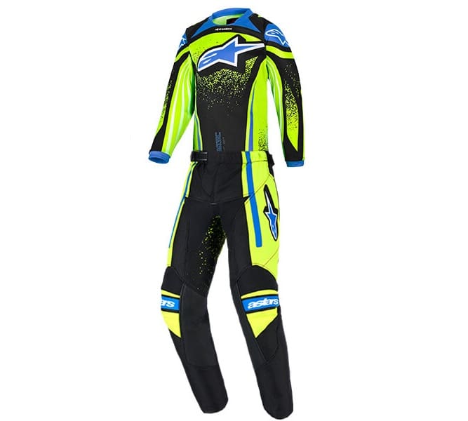 MOTOMX2 FATO ALPINESTARS KIDS RACER NOMUR - AZUL/AMARELO FLUO - Image 1
