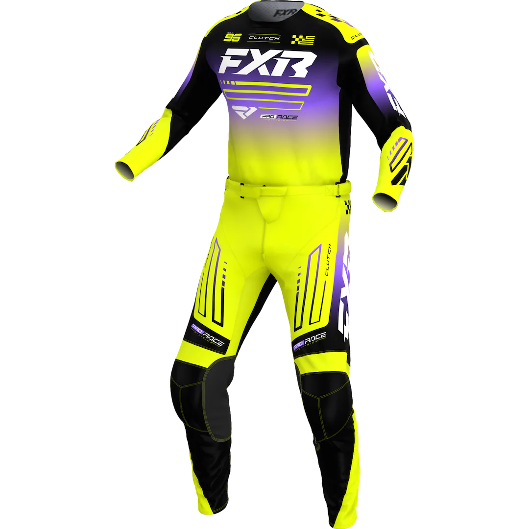 MOTOMX3 FATO FXR CLUTCH - PRETO/AMARELO FLUO - Image 1
