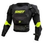 COLETE INTEGRAL CRIANÇA SHOT OPTIMAL 2.0 - PRETO/AMARELO FLUO