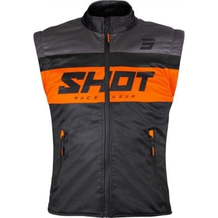COLETE SHOT LITE BODYWARMER - PRETO/LARANJA