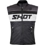 COLETE SHOT LITE BODYWARMER - PRETO/BRANCO