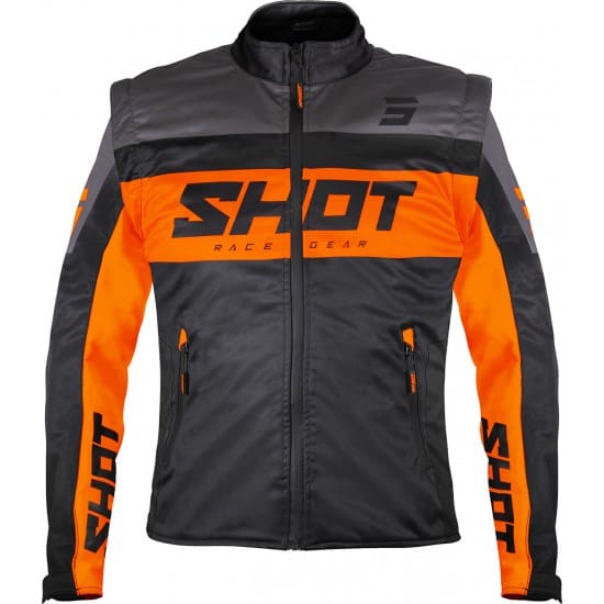 A08-15B1-B03-550x550h CASACO SHOT LITE SOFTSHELL - PRETO/LARANJA - Image 1