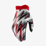 LUVAS 100% RIDEFIT - BRANCO/VERMELHO