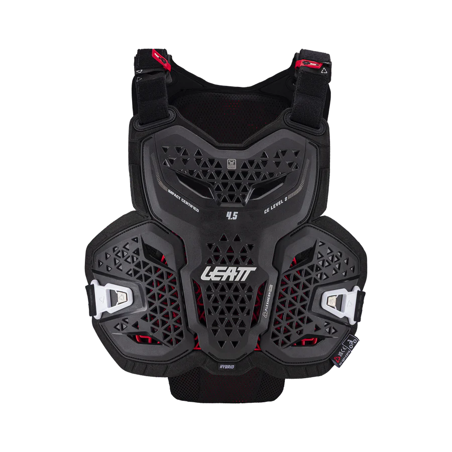 MOTOMX2 PEITORAL LEATT 4.5 HYBRID - PRETO - Image 1