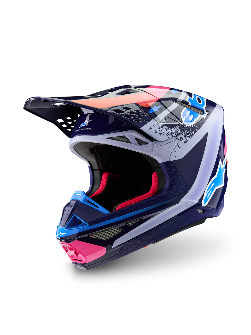 8305526-9230-Records_FR-S-M10-Helmet ALPINESTARS SUPERTECH S-M10 RECORDS - AZUL/VERMELHO - Image 1
